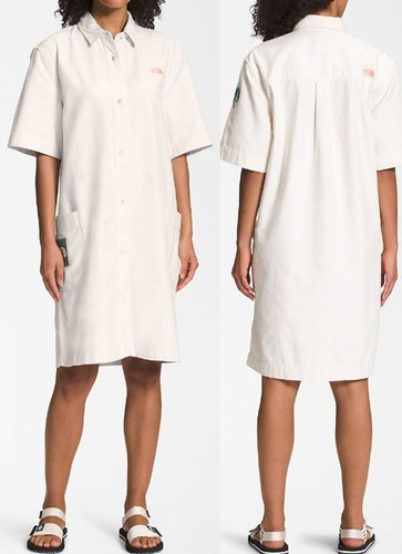 VETEMENTS The North Face Camicia Donna Valle Taglia M Gardenia Bianco NF0A7ZYL