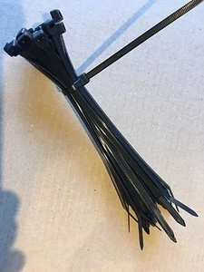 Cable Ties. 4.8 X 200mm. Bundle Of 25. Black - Picture 1 of 1