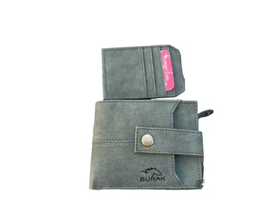 Leather suede wallet With Cardholder Attached - Image 1 of 4