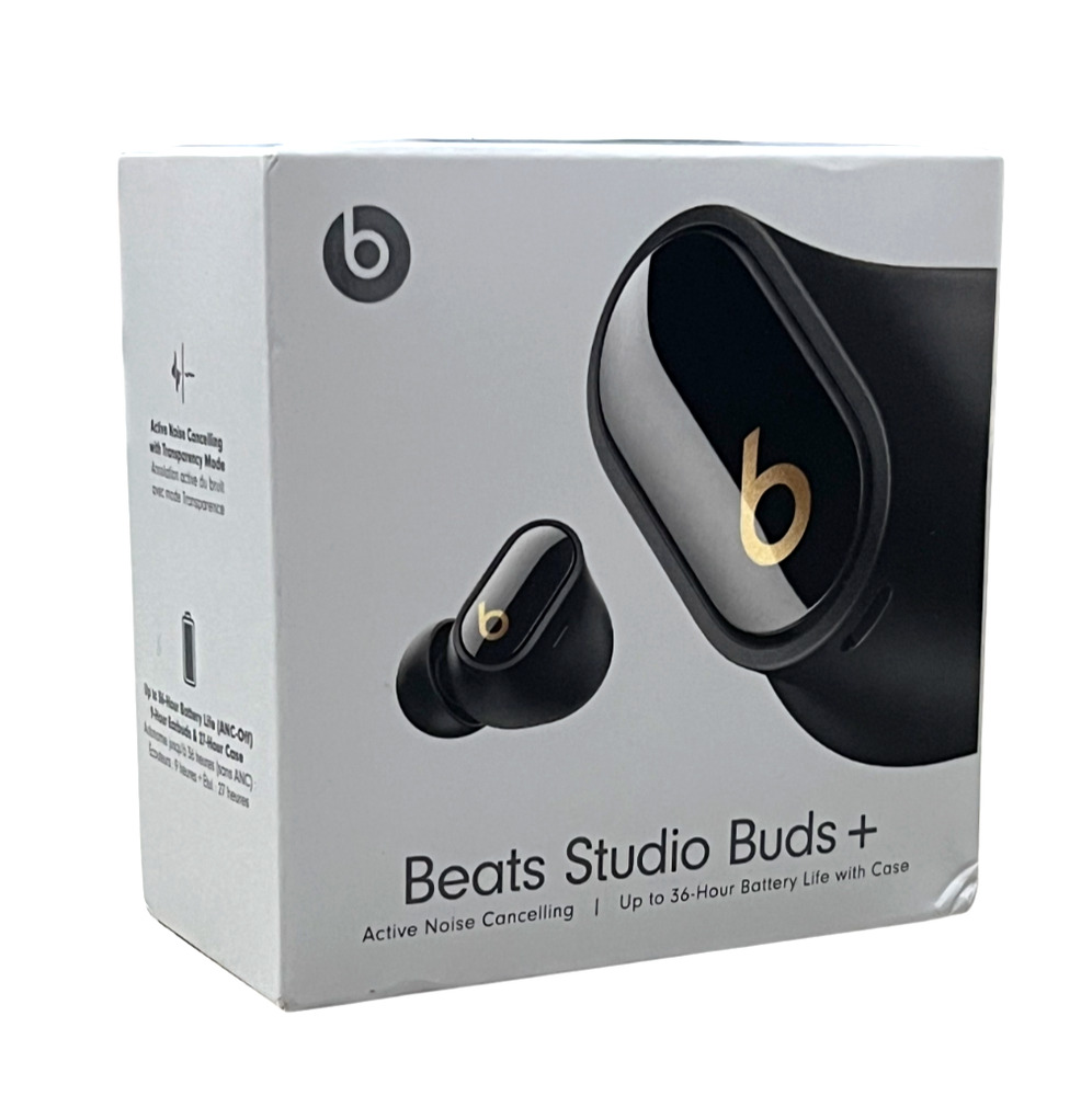 NEW! Beats Studio Buds Plus + True Wireless Noise Cancelling Earbuds -Black/Gold