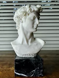 VTG Michelangelo's David Small Signed Bust - Picture 1 of 11