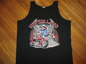 Camiseta sin mangas de concierto WETZELLAND de colección años 90 Steppenwolf REO Speedwagon CrazyJoe Biker 2X - Imagen 1 de 4