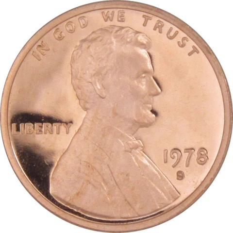 1978 S Lincoln Memorial Cent Choice Proof Penny 1c Coin Collectible Cover