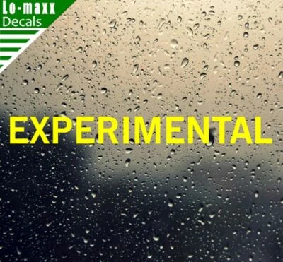 LO-MAXX DECALS Experimental Aircraft Markings Aviation Superior Quality Die Cut Vinyl Decal