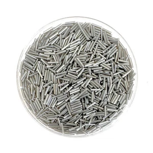 1000 x Glashornperlen 9 mm, perlgrau.  Perlenstickerei/Schmuck/Verzierung - Bild 1 von 2