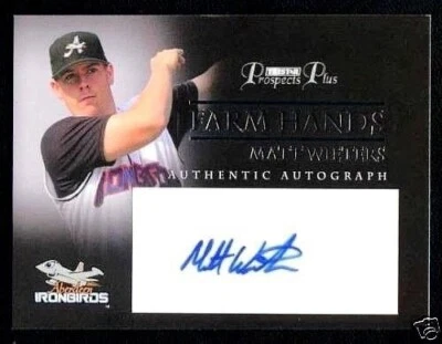 Matt Wieters 2007 Tristar Prospects Plus Farm Hands automático #MW Baltimore Orioles Foto 1 de 4