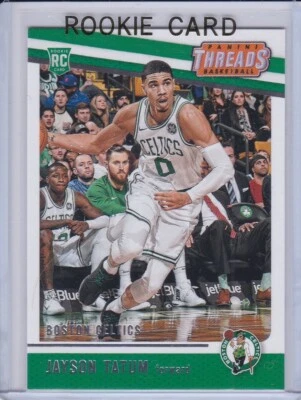 JAYSON TATUM ROOKIE CARD Boston Celtics 2017 PANINI THREADS BASKETBALL RC - Image 1 of 2