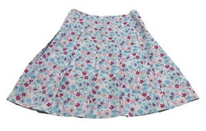 Pleated Skirt Pink Floral cotton Stretch Caslon for Nordstrom sz 4 Mint Cond. - Picture 1 of 8
