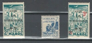 MOROCCO  FRENCH AFRICA TUBERCULOSE HELP, VICTORY  MH STAMPS  LOT (MAROC 671) - Picture 1 of 1