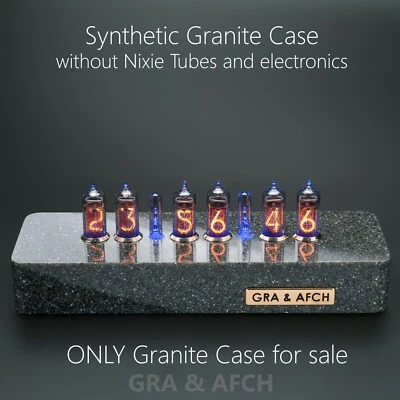 Synthetic Granite Case for IN-14 IN-8(8-2) Z573M Nixie Tubes Clocks GRA&AFCH - Image 1 of 4