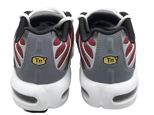 Scarpe da ginnastica Nike Air Max Plus TN GS CD0609 602 SQUADRA ROSSO FRESCO GRIGIO taglia 4 UK - Foto 1 di 10