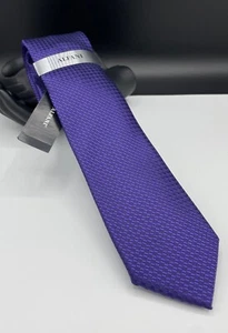 ALFANI Men's 100% Polyester Tie ~ Purple ~ Banyan Solid ~ NEW MSRP: $55. - Picture 1 of 2