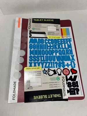 FOLDMADE Paperboard Tablet Sleeve Magnetic Closure in LIPSTICK or SNOW - Image 1 of 4