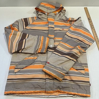 Chaqueta de Snowboard Foursquare 5k Shell System Para Hombres Pequeña Forrada Con Capucha Cremallera NARANJA Foto 1 de 4