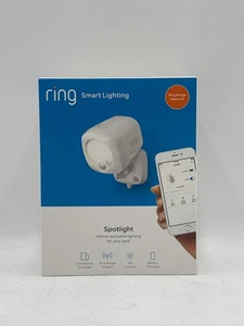 Ring Smart Lighting LED Spotlight Battery Powered 400 Lumens - White New in Box - Picture 1 of 5