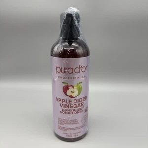 Pura d'or Apple Cider Vinegar Thin2Thick Conditioner 16 fl oz Pump Bottle New - Picture 1 of 3