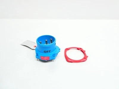 Meltric 63-68043  Inletplug/ 3p+g 60a Amp 480v-ac - Image 1 of 4