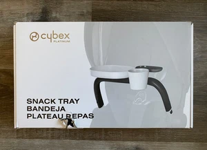 CYBEX Platinum Stroller Snack Tray~Black/Grey/White~NEW~Box Damage~4 pc. Tray - Picture 1 of 9