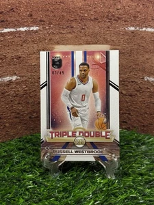 2023-24 Topps 3 Triple Double #TD2 Russell Westbrook 03/49 CLIPPERS - Picture 1 of 2