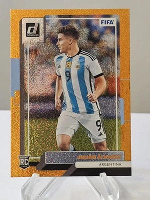 2022 23 Donruss Julian Alvarez Orange Foil Rookie Parallel Card #8 - Image 1 of 3