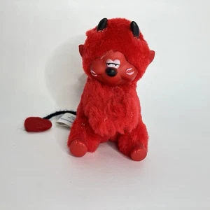 Dan Dee Red Vintage Devil 3 Zoll Pencil Hugger Gripper Plüsch Clip On Valentine 1987 - Bild 1 von 9