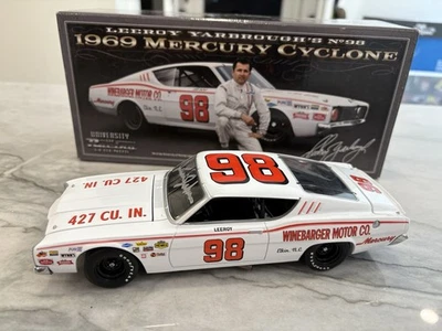 Leeroy Yarbrough 1969 Cyclone AUTOGRAPHED Junior Johnson 1/24 Diecast University - Image 1 of 4