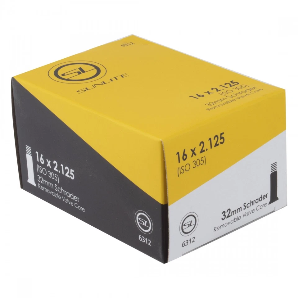 SUNLITE Standard Schrader Valve 16x2.125 Tube 32mm Smooth Removable - Image 1 of 1