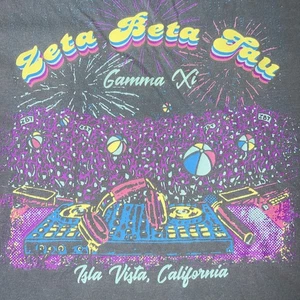 Rare UCSB Gauchos ZBT Zeta Beta Tau Fraternity Fall Rush 2021 Shirt Large Vtg. - Bild 1 von 10