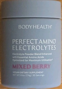 BodyHealth PerfectAmino Electrolytes Powder Mixed Berry Sugar Free, 6.1 oz. - Picture 1 of 4