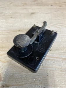 Chart Bakelit Base England Made Vintage Morse Code Key - SP07 - Zdjęcie 1 z 5