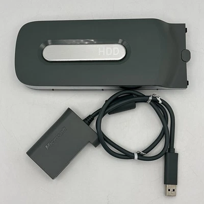 Genuine Microsoft Xbox 360 Hard Drive  (HD) USB Transfer Cable & OEM 20 GB HD - Image 1 of 4