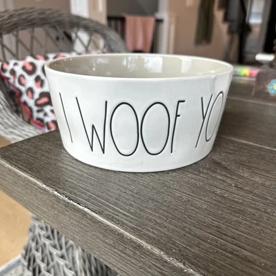 RAE DUNN I WOOF YOU DOG BOWL - ARTISAN COLLECTION By Magenta 202 - Image 1 of 4