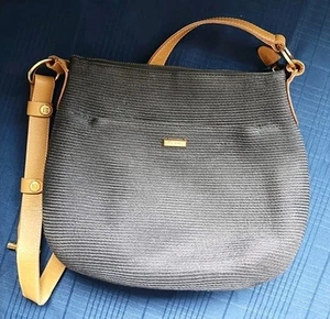 Eric Javits black woven purse Crossbody Shoulder Bag - Picture 1 of 8
