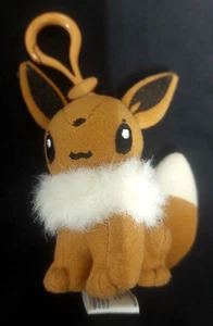 Vintage 1998 Pokémon Eevee Clip-on Plush Keychain 4" - Picture 1 of 4