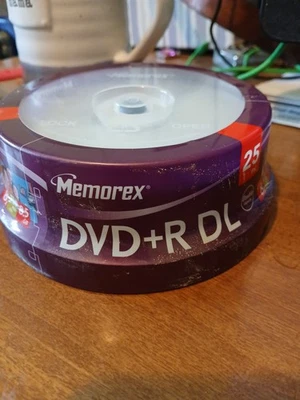 25 PACK Memorex Double Layer DVD+R DL 8.5GB 240Min 2.4 - Image 1 of 3