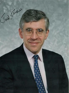 Political Legacy: Jack Straw Signed 6x8 Color Photograph - Picture 1 of 3