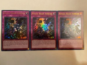 x3 Ritual Beast Ambush - BLTR-EN106 - Ultra Rare - 1st Edition Yu-Gi-Oh! M/NM - Picture 1 of 2