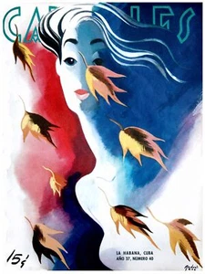221.Quality interior Design Poster"Fashion pinup girl Represent Fall"Salon Decor - Picture 1 of 1
