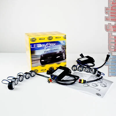 Hella Tagfahrleuchten LEDayFlex LED 12V Tagfahrlicht 2x 5 Module + Kabelsatz - Bild 1 von 3