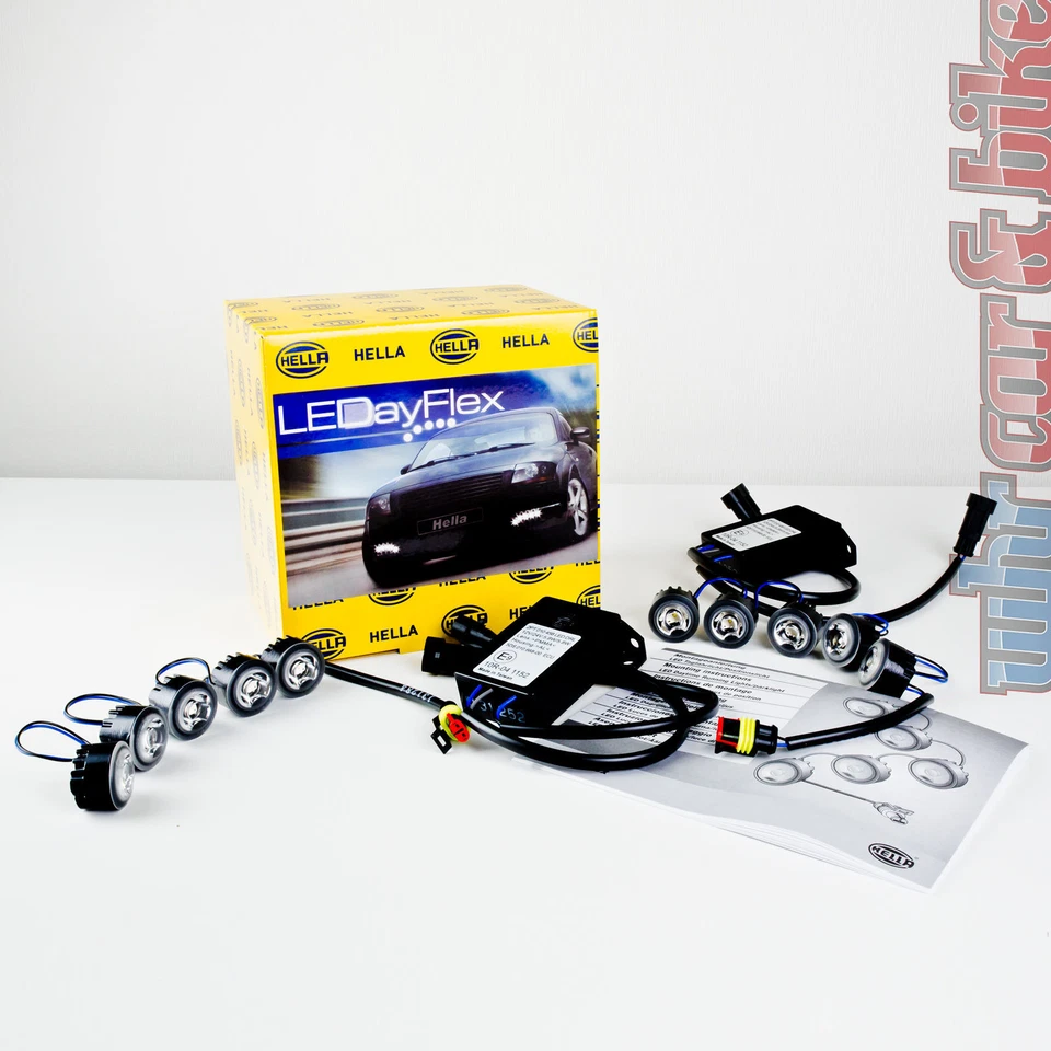 Hella Tagfahrleuchten LEDayFlex LED 12V Tagfahrlicht 2x 5 Module + Kabelsatz - Bild 1 von 3