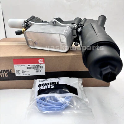 Carcasa de filtro de enfriador de aceite de motor de aluminio para Dodge Jeep Chrysler Ram 3,6 L 11-16 Foto 1 de 4