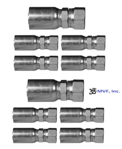 1/2" ID Hose x 1/2 JIC (3/4"-16) 37° Female Swivel Steel (10PK) OMHY-08-08FJSx10 - Picture 1 of 4