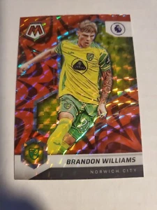 2021-22 Panini Mosaic Premier League Reactive Red Prizm Brandon Williams #93 - Picture 1 of 2