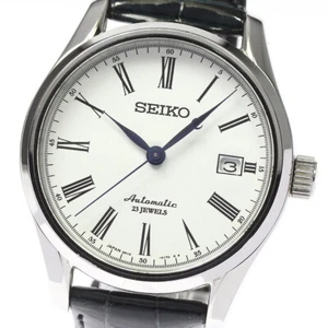 SEIKO Presage 6R15-02P0 SARX019 White AT Mens Watch With Box Fast Shipping - Picture 1 of 7