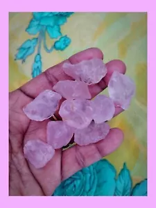 Weiche rosa Rosenquarz rohe Steine - perfekt für Liebe & emotionale Heilung 5 Stck. Menge - Bild 1 von 8