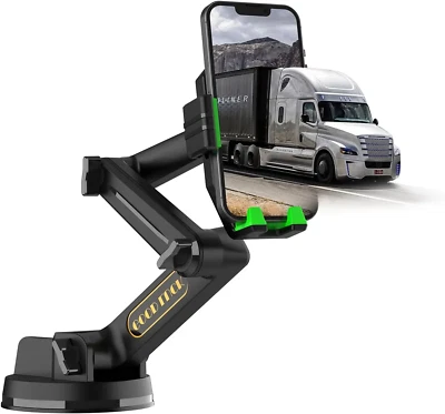 Phone Holder Mount Heavy Duty Truck Car Dashboard Windshield Long Anti-Shake - Image 1 of 4