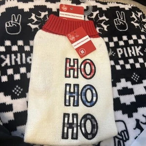 Pet Central Holiday Cozy Winter Dog Sweater Size M Knit Christmas M HO HO HO - Picture 1 of 1
