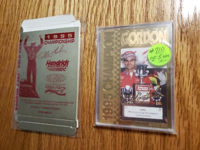 1995 JEFF GORDON Gold card #710 of 5,000 - Image 1 of 2