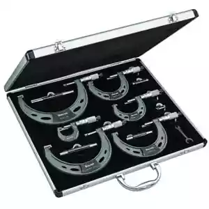 Starrett ST444.1CXRLZ Set di micrometri graduati 0 - 6" / 0-150 mm 0,0001" - Foto 1 di 3