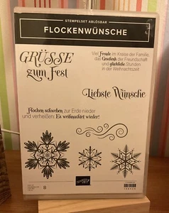 Stampin Up Stempelset *Flockenwünsche* Winter Weihnachten Schneeflocken - Picture 1 of 3
